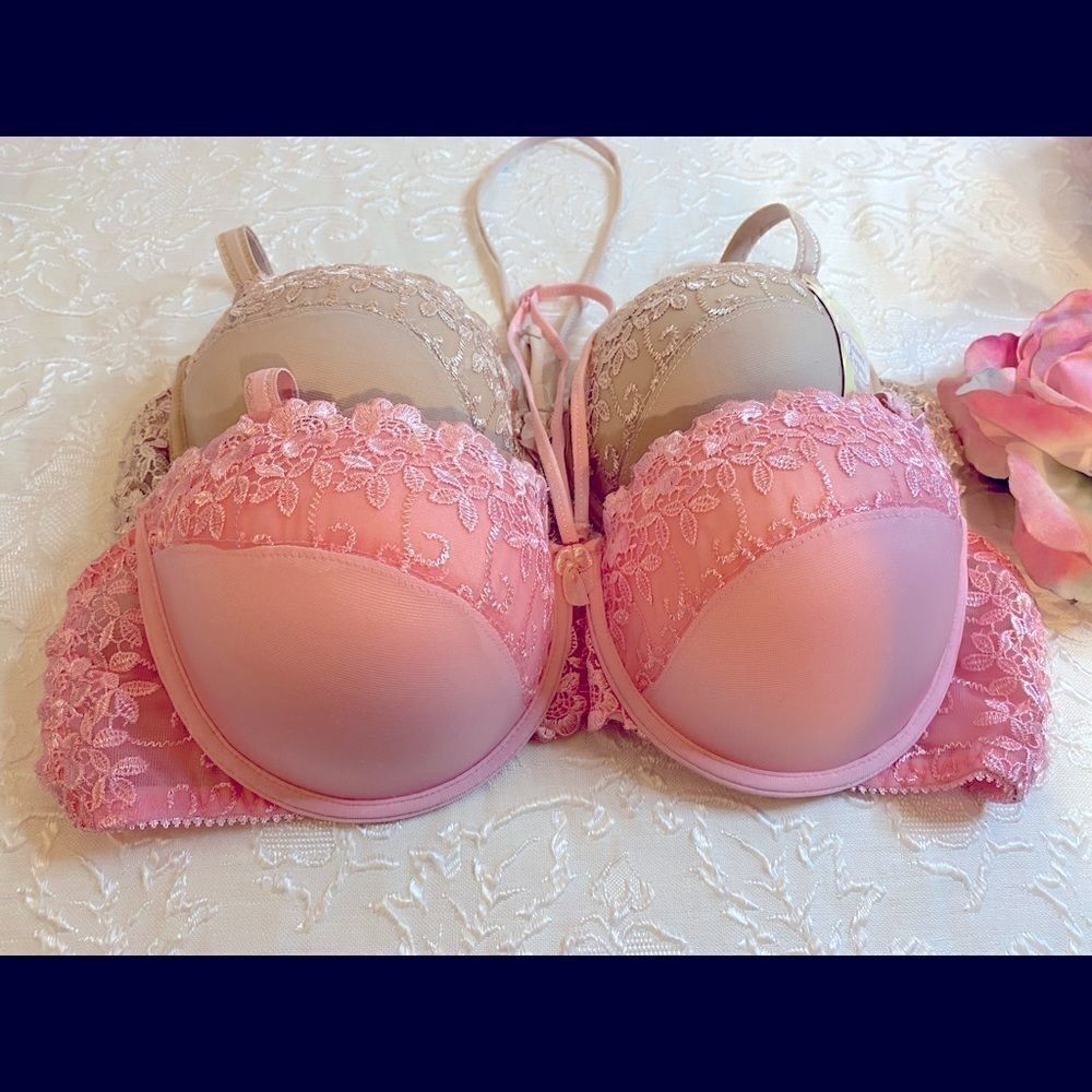 🌸Beauty Express Sexy Floral Push Up Bras 36C